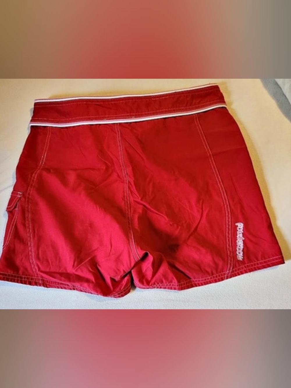 Vintage Billabong Board Shorts in Pink and Red